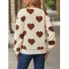 Heart Dropped Shoulder Sweatshirt