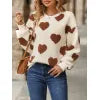 Heart Dropped Shoulder Sweatshirt